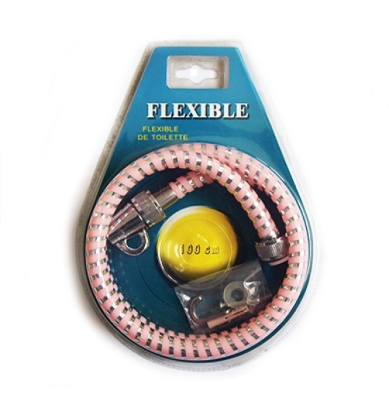 FLEXIBLE DE TOILETTE 1M ROSE