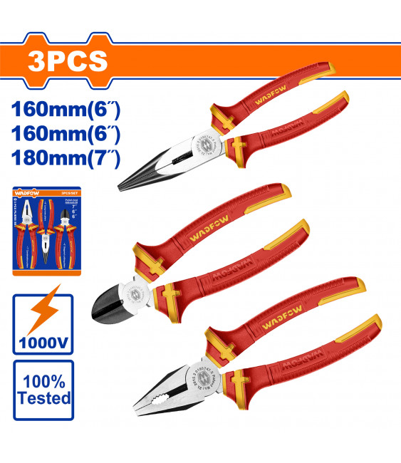 JEU 3 PINCES ISOLE WPS0633