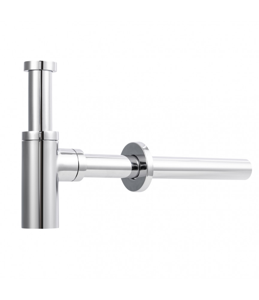 SIPHON LAVABO LAITON ROND CHROME 3035