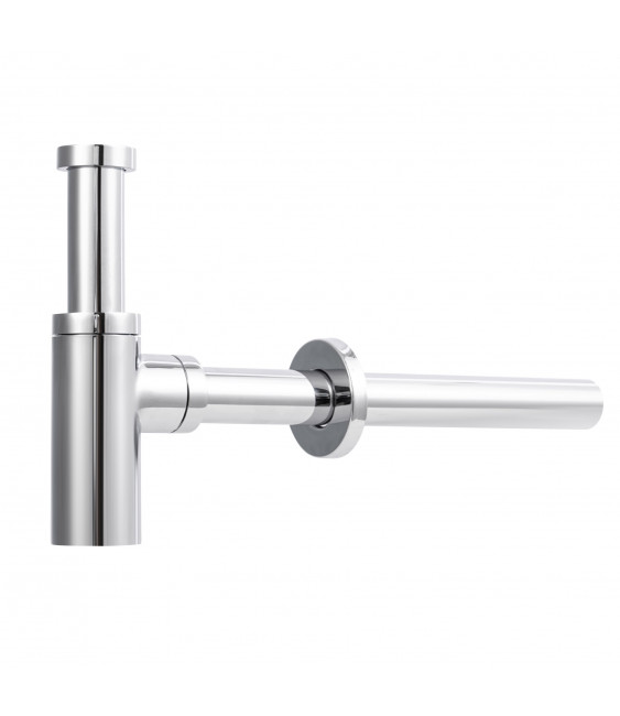 SIPHON LAVABO LAITON ROND CHROME 3035