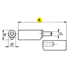 PAUMELLE A SOUDER PIVOT 414